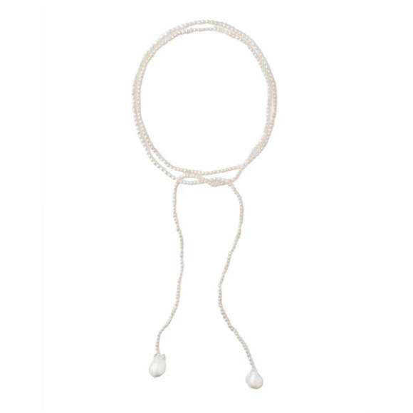 NEW ELIOU luani wrap necklace in white - Picture 1 of 1